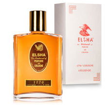 Load image into Gallery viewer, ELSHA Cologne 1776 – Original Long‑Lasting Leather & Spice Fragrance (4 oz / 8 oz)