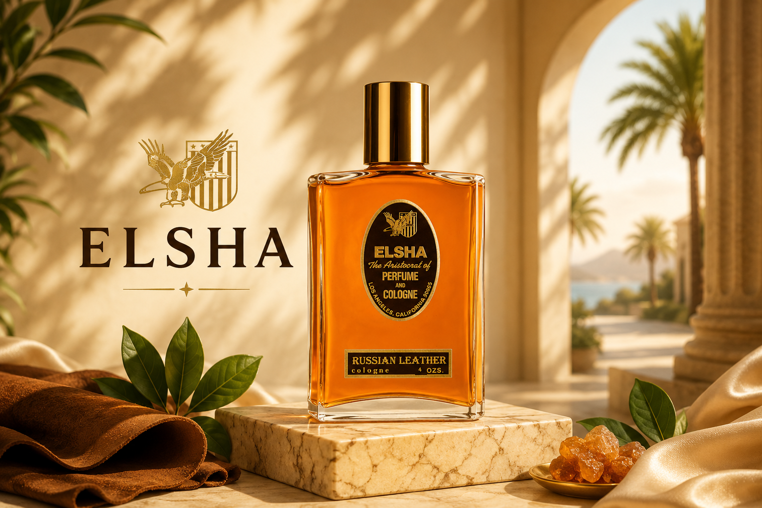 ELSHA Russian Leather Cologne