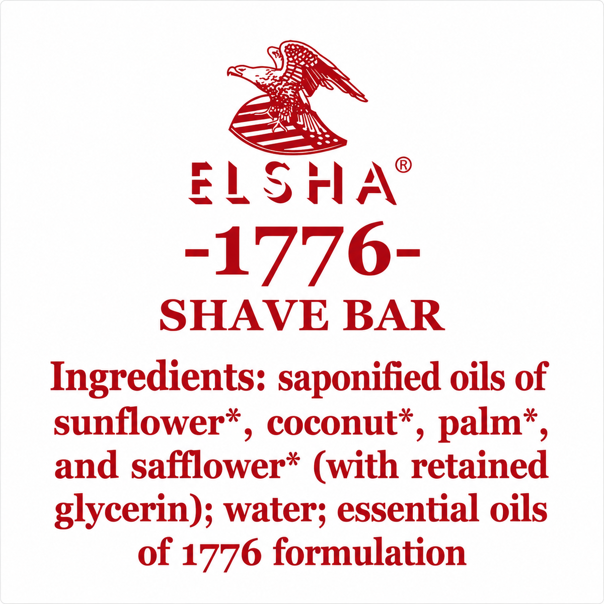 ELSHA 1776 GLYCERINE SHAVE BAR